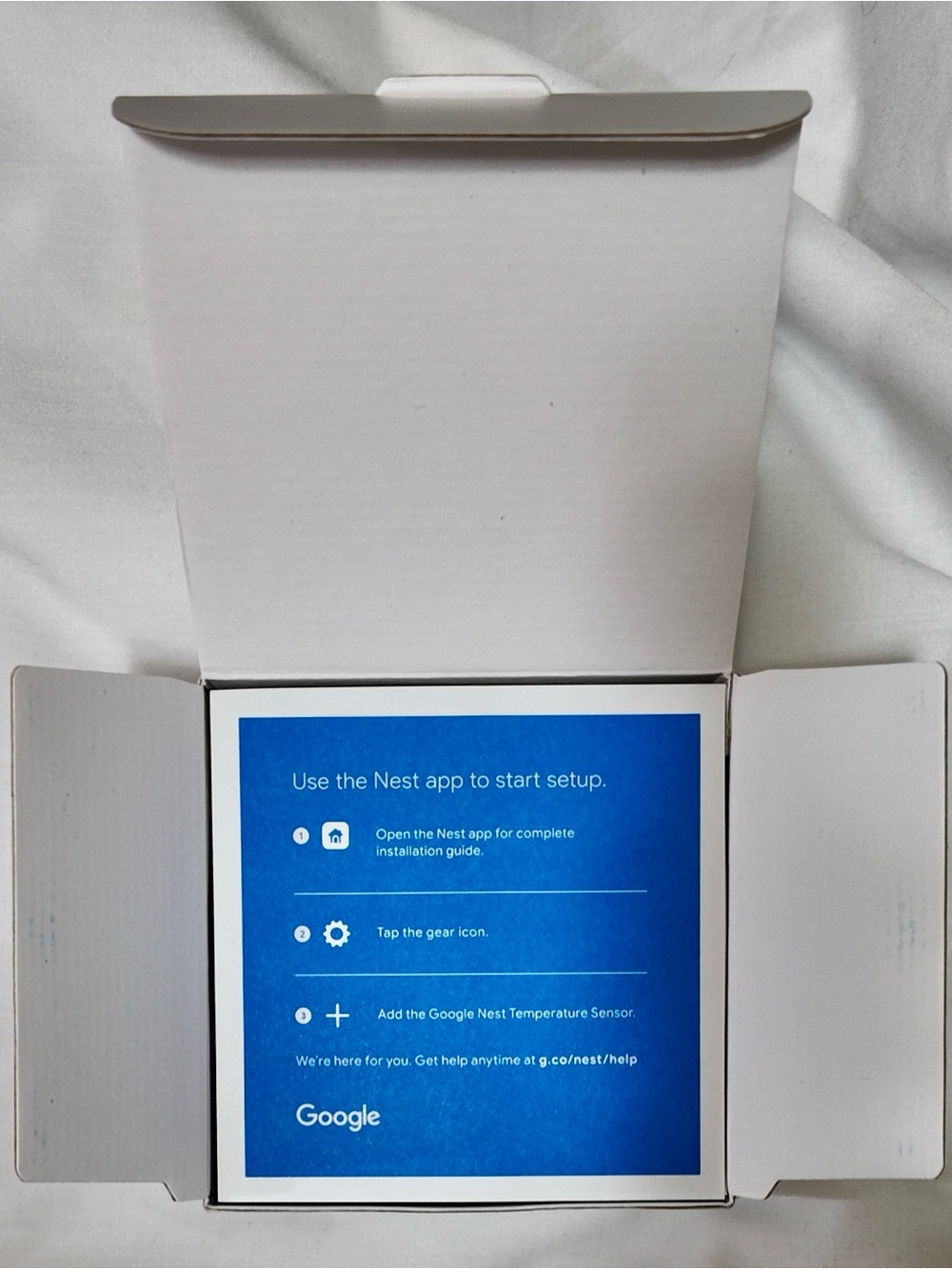 Google Nest Temperature Sensor for Google Nest Thermostats Model A0106.